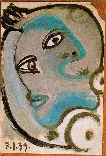 Pablo Picasso Classical Oil Painting Head Of A Woman